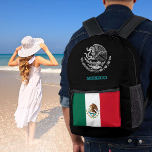À Dos Imprimé sac au Mexique, drapeau mexicain, emblème /patriot