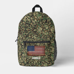 À DOS IMPRIMÉ SAC CAMO PERSONNALISÉ NOM PERSONNALISÉ DU DRAPEAU