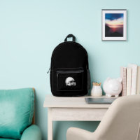 Sac de sport silhouette casque de football blanc