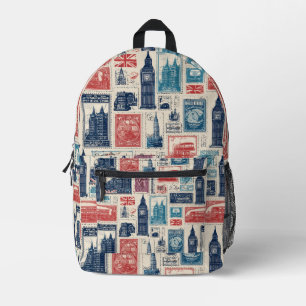 À Dos Imprimé Sac de timbre postal vintage