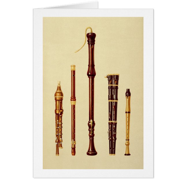 A double flageolet, a German flute, a bass recorde (Front)