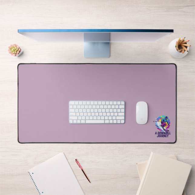 A Downhill Journey Ski Desk Mat (Office 1)