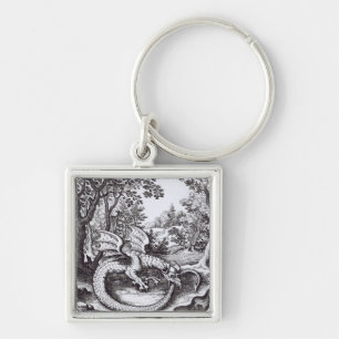 A Dragon in the Forest Keychain