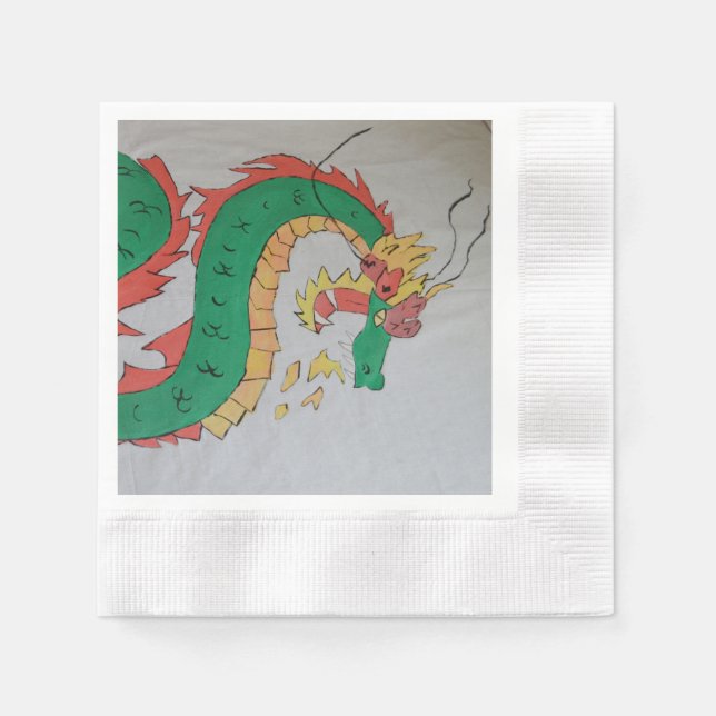A dragon paper napkins (Front)