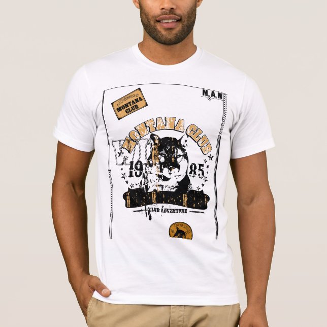 A drawing of a wolf. T-Shirt (Front)