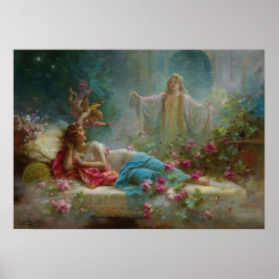 A Dream by Hans Zatzka - poster