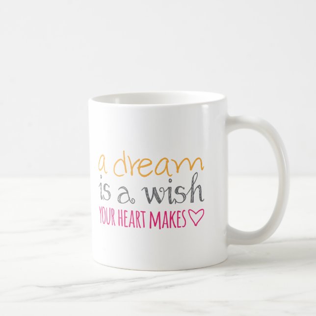 A Dream Is a Wish Your Heart Makes Coffee Mug (Right)
