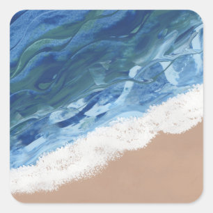 A Dream of the Beach Square Sticker