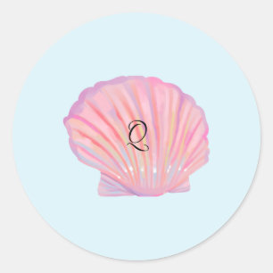 A Dreamy Beach Wedding Classic Round Sticker