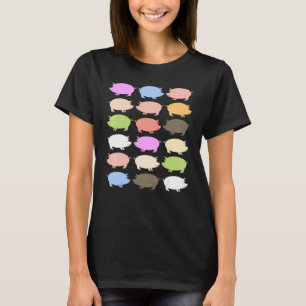A Drift Of Pigs Piggy Litter Team Of Hogs Sounder T-Shirt