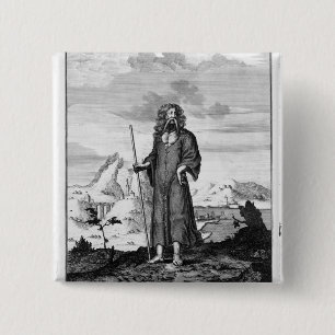 A Druid 2 Inch Square Button