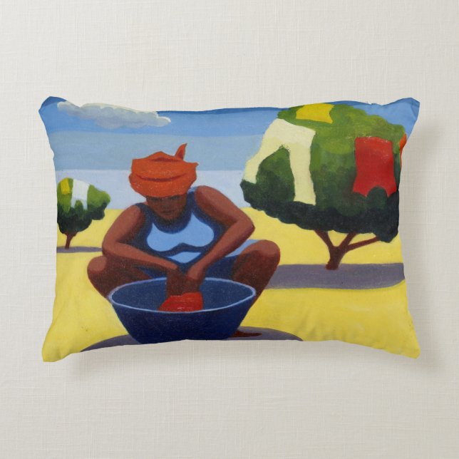 A Drying Day 2007 Decorative Pillow (Front)