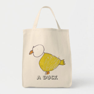 A Duck Organic Grocery Tote Bag