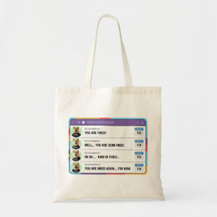 A dumb Boss Firing people by mistake Tote Bag