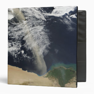 A dust plume binder