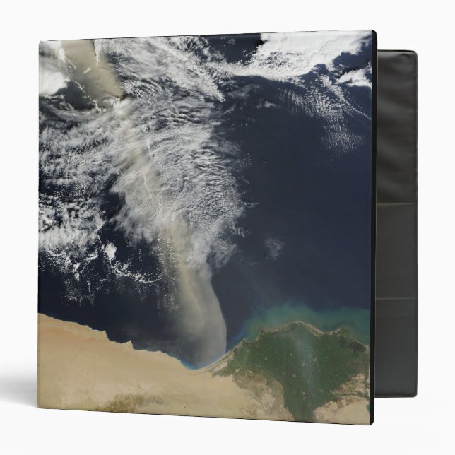 A dust plume binder (Front/Inside)