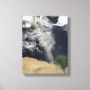 A dust plume canvas print