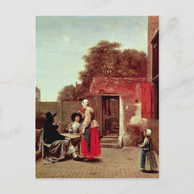 A Dutch Courtyard, c.1658-60 Postcard (Front)