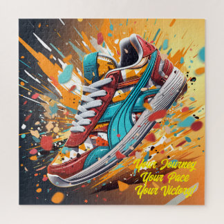 A Dynamic Running Shoe Unleashed Jigsaw Puzzle
