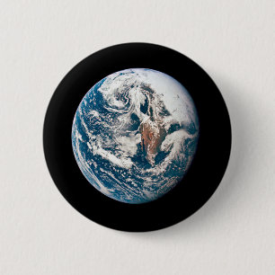 A Earth Taken From The Apollo 10 Spacecraft. 2 Inch Round Button