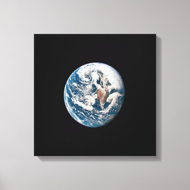 A Earth Taken From The Apollo 10 Spacecraft. Canvas Print (Front)