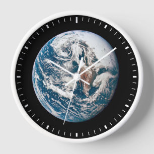 A Earth Taken From The Apollo 10 Spacecraft. Clock