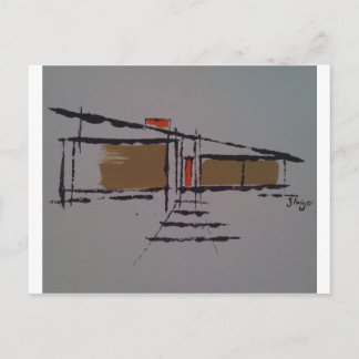 A Eichler home on a T #1 Postcard