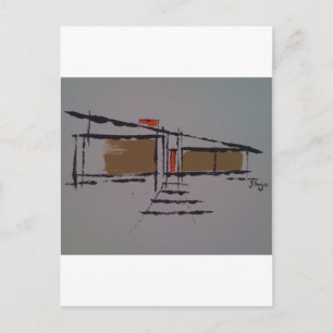 A Eichler home on a T #1 Postcard