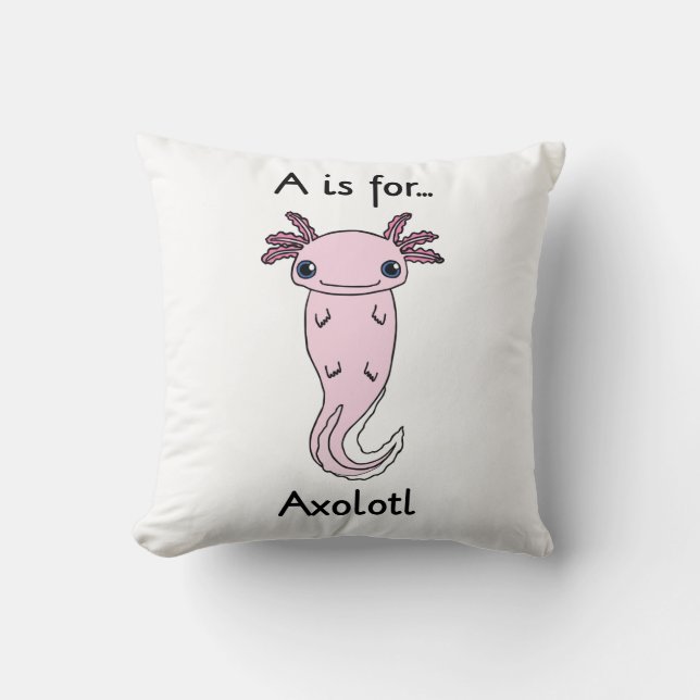 A est pour le coussin d'Axolotl (Recto)