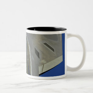 A F-22 Raptor receives fuel from a KC-135 Two-Tone Coffee Mug
