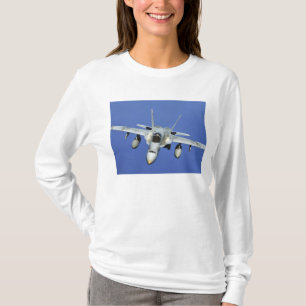 A F/A-18 Hornet participates in a mission T-Shirt