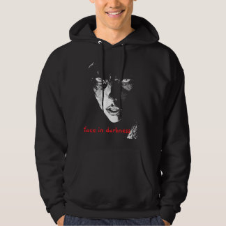 a face in darkness  hoodie