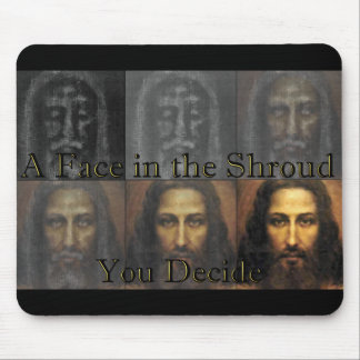 A Face in the Shroud Mouse Pad