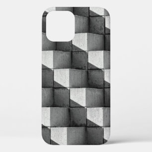 A face of the "Four Sided Pyramid" sculpture in th iPhone 12 Case
