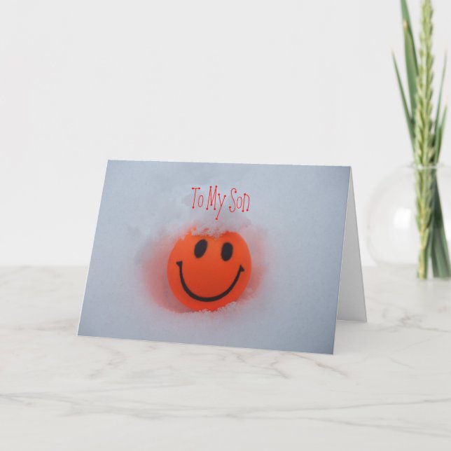 A Face -Son's Valentine's Day Holiday Card (Front)