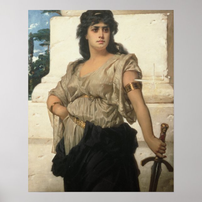 A Fair Warrior (oil on canvas) Poster (Front)