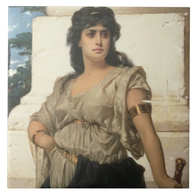 A Fair Warrior (oil on canvas) Tile (Front)