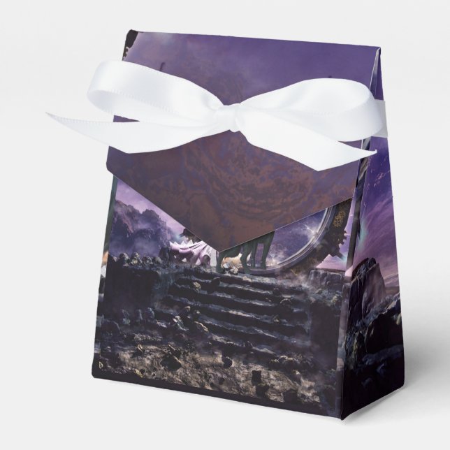 A fairy and a dark wolf  favor box (Front Side)