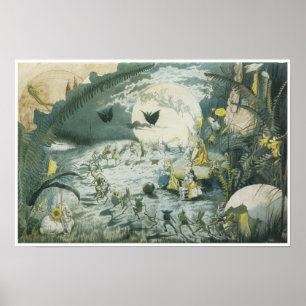 A Fairy Dance, George Cruikshank, Jr Poster