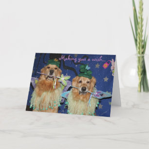 A Fairy Golden Birthday Card