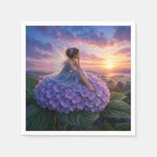 A Fairy Greeting the Dawn Napkin
