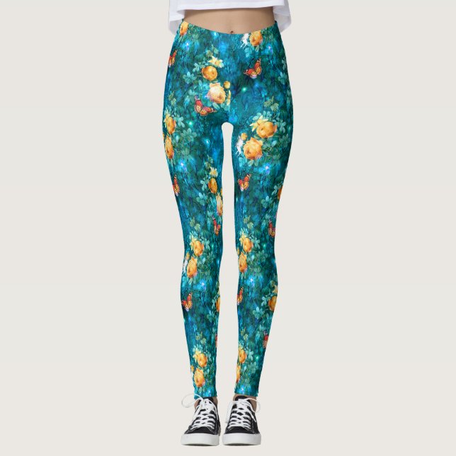 A Fairy in the Garden Series Design 11 Leggings (Front)