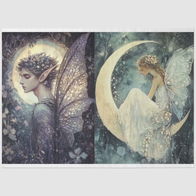 A Fairy Moon Series Design #6 Tissue Paper (Front)