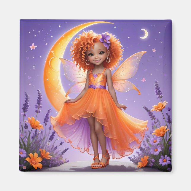 A Fairy - Orange Magnet (Front)