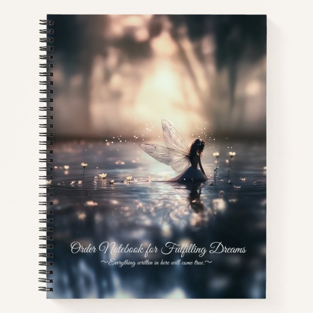 a fairy who makes a dream come true notebook (Front)
