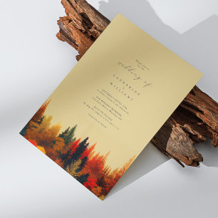 A Fairytale Affair: Whimsical Fall Wedding Invitation