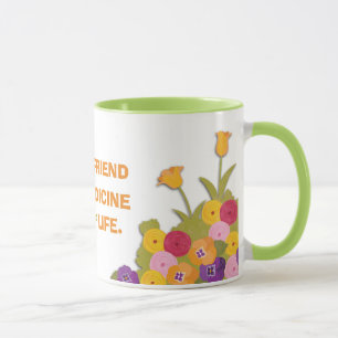 A Faithful Friend Floral Mug