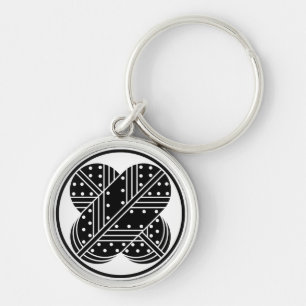 a falcon's feather keychain