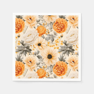 A Fall Floral Series Design 1 Napkin