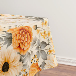 A Fall Floral Series Design 1 Tablecloth